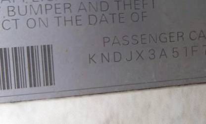 VIN KNDJX3A51F7124242