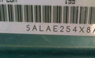 VIN SALAE254X8A472668