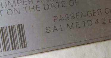 VIN SALME1D42BA350094