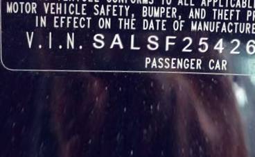 VIN SALSF25426A964383