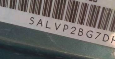 VIN SALVP2BG7DH800303