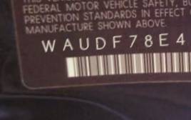 VIN WAUDF78E46A220203