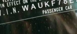 VIN WAUKF78E96A121531