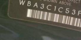 VIN WBA3C1C53FP853006