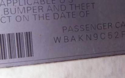 VIN WBAKN9C52FD961123