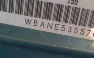 VIN WBANE53557CW60696