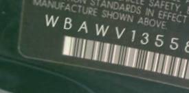 VIN WBAWV13558P121129