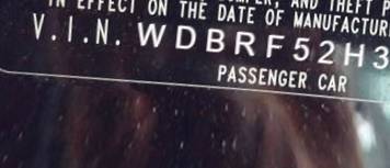 VIN WDBRF52H36A905954