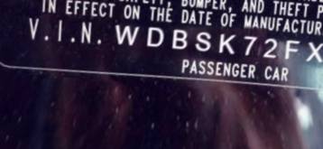 VIN WDBSK72FX7F129219