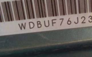 VIN WDBUF76J23A327540