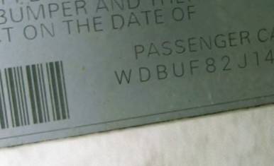 VIN WDBUF82J14X115710