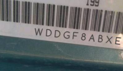 VIN WDDGF8ABXEA894396