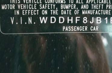 VIN WDDHF8JB1EB003541