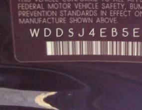 VIN WDDSJ4EB5EN129245