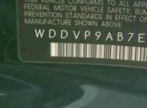 VIN WDDVP9AB7EJ003099