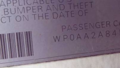 VIN WP0AA2A84EK172058