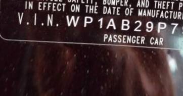 VIN WP1AB29P79LA40743