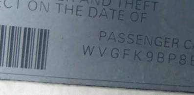 VIN WVGFK9BP8BD004680