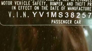 VIN YV1MS382572296211