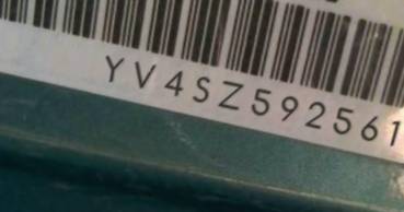 VIN YV4SZ592561218600